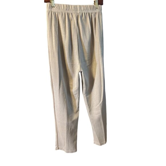 Aura Tyler Lounge Pants Set Elastic Waist Drawstring Beige Size L - Picture 4 of 8